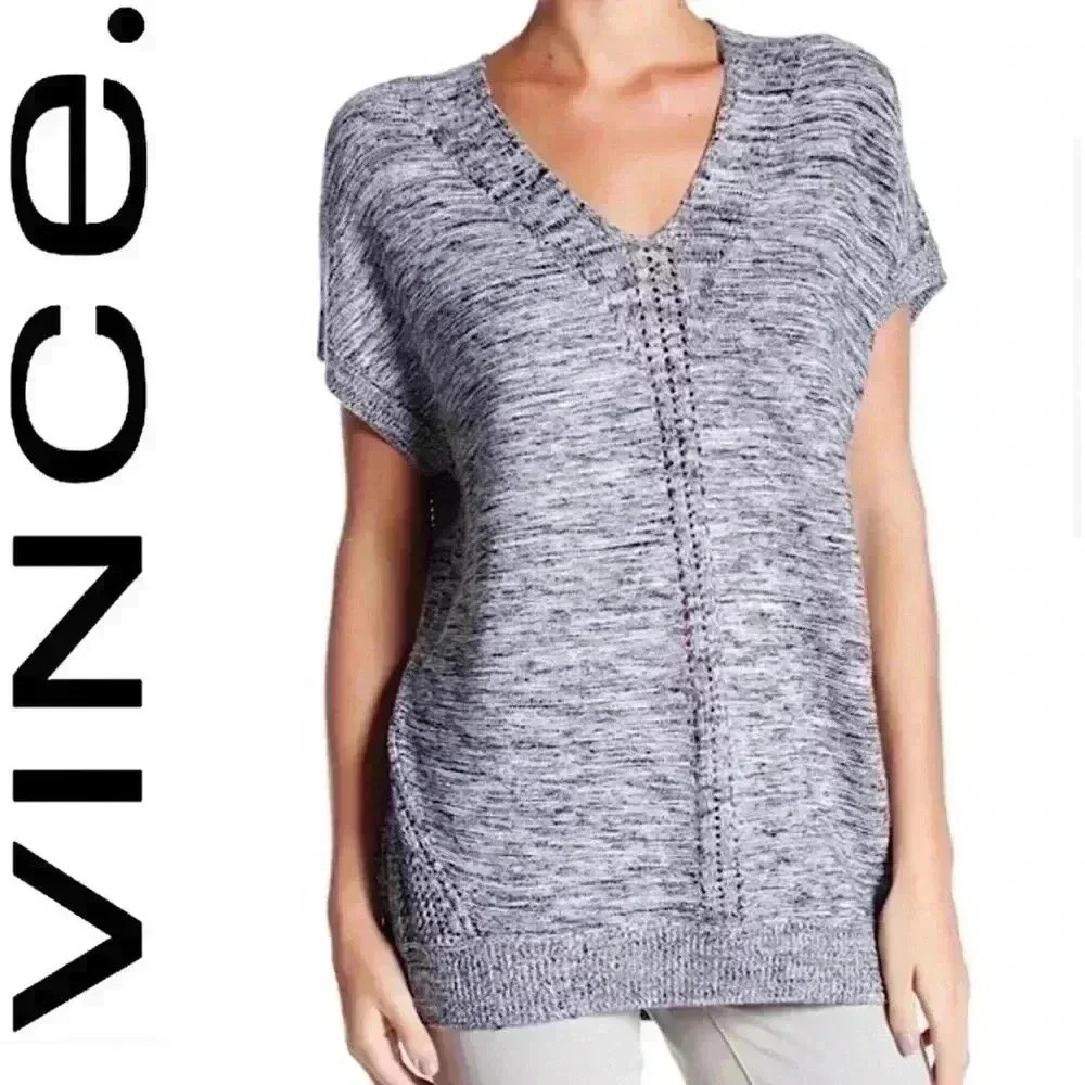 VINCE Knit V-Neck Top